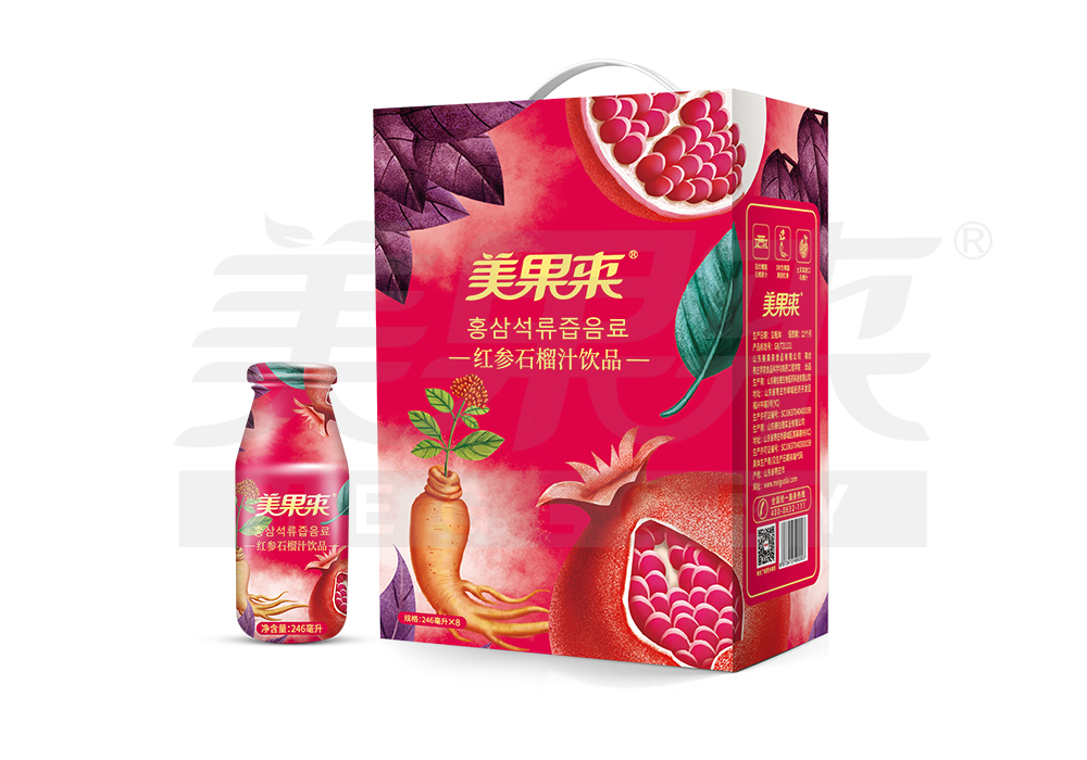 美果来红参石榴汁饮品